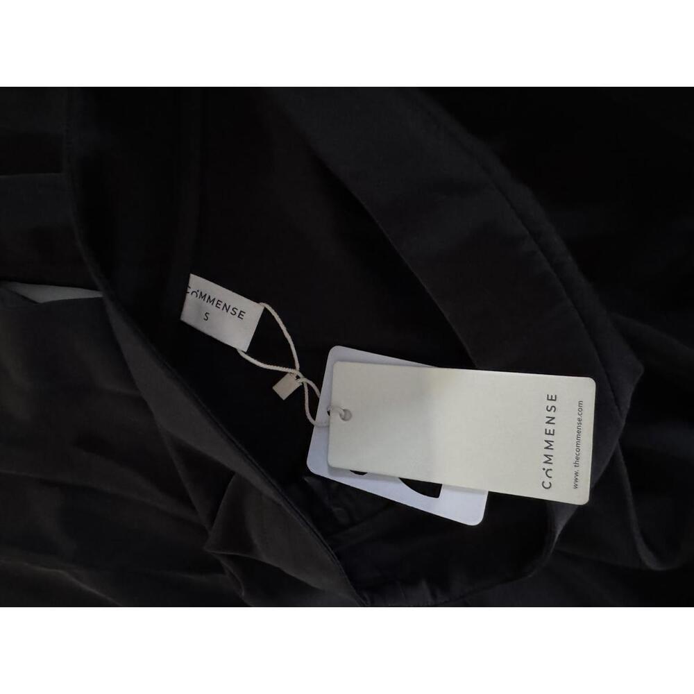 Commense Oversized Satin High-Waisted Wide Leg Black Pants for Women Size Small - Picture 5 of 5